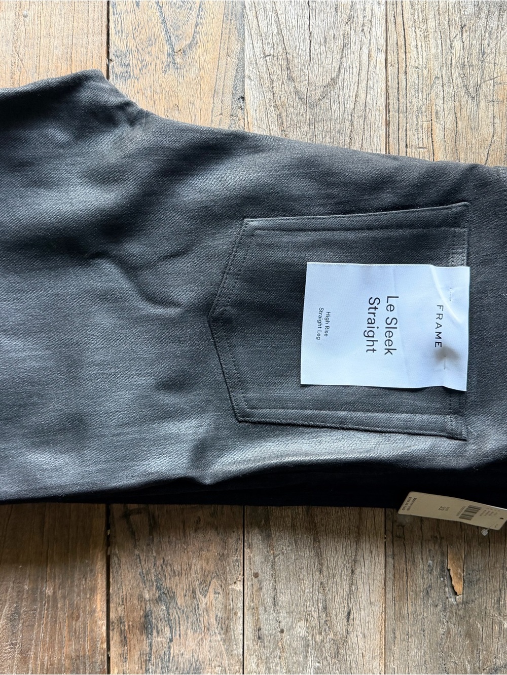 Frame Denim Le Sleek Straight Women’s Jeans - Waxed Black